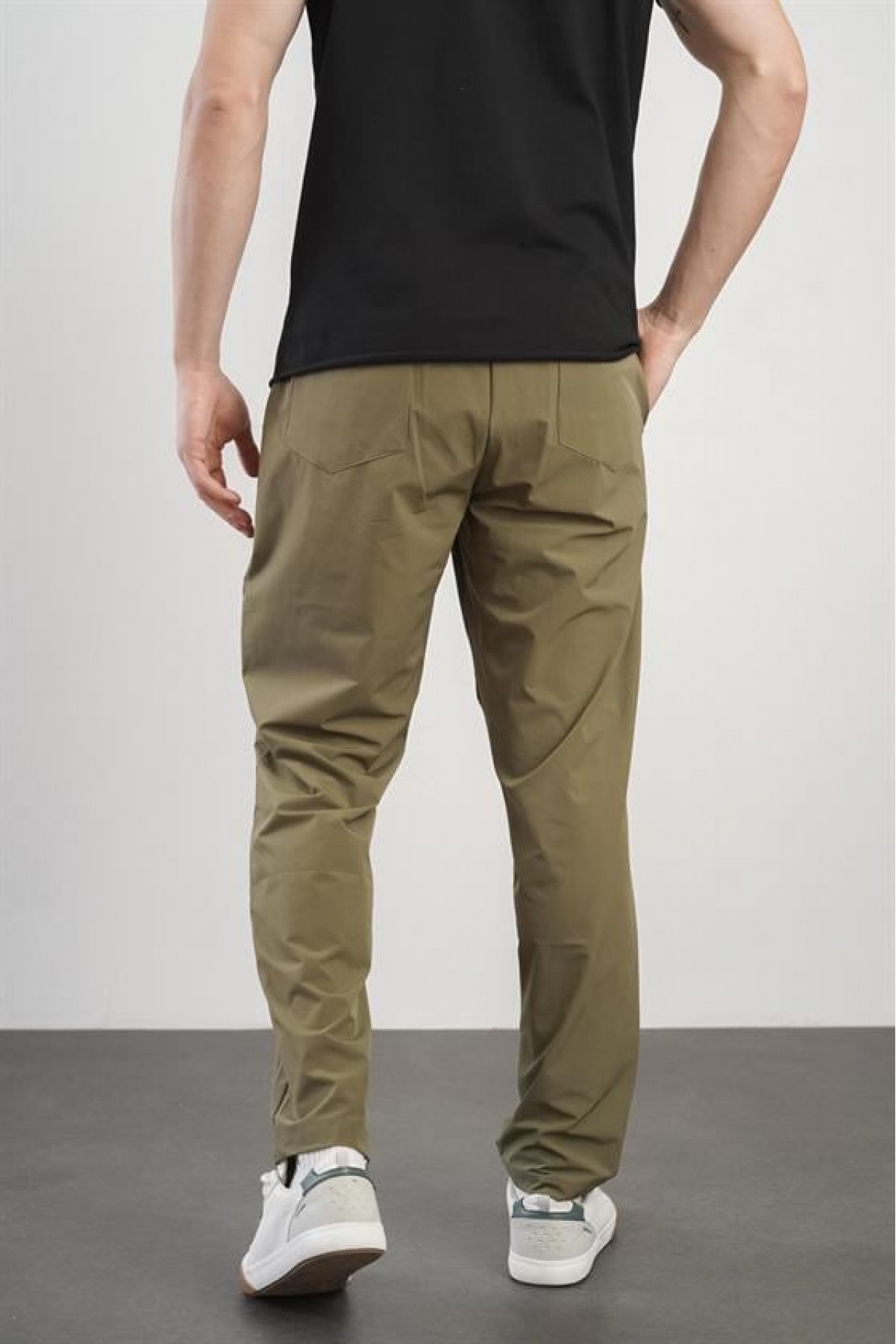 Kingbrich Beli Lastikli Cepli Regular Kalıp Erkek Jogger Pantolon S