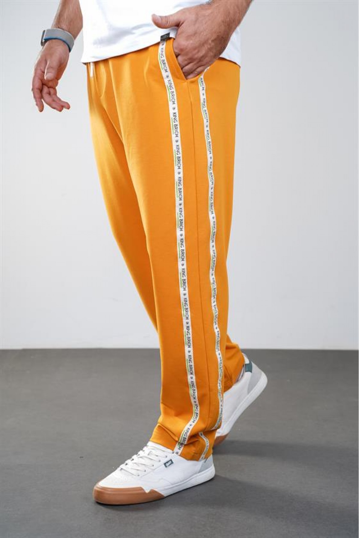 Kingbrich Beli Lastikli Yanları Biyeli Cepli Alt Eşofman S