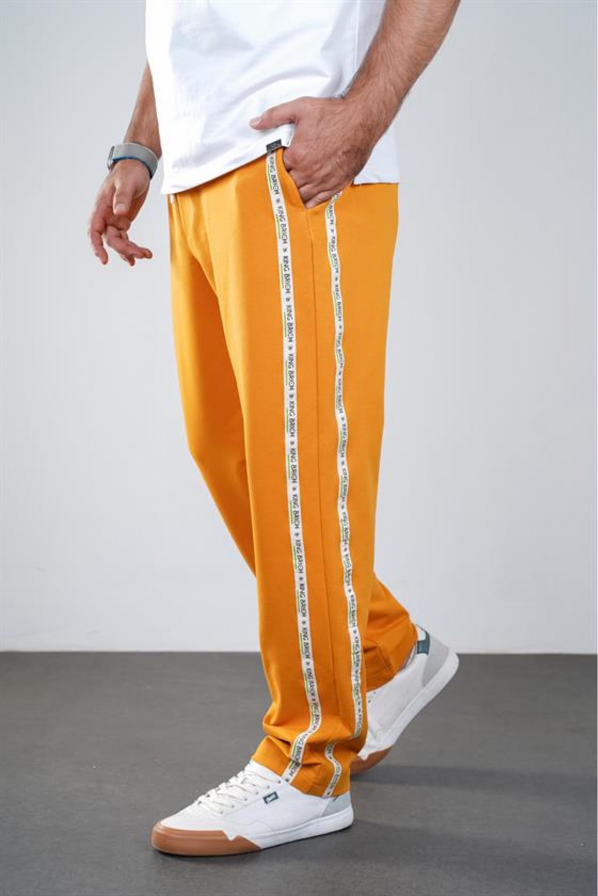 Kingbrich Beli Lastikli Yanları Biyeli Cepli Alt Eşofman S