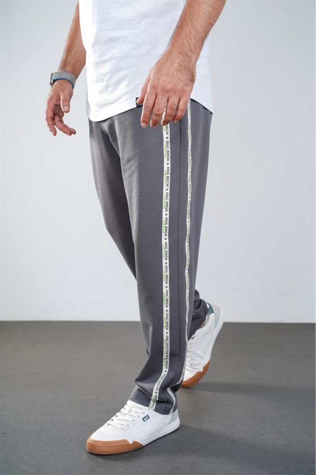 Kingbrich Beli Lastikli Yanları Biyeli Cepli Alt Eşofman S