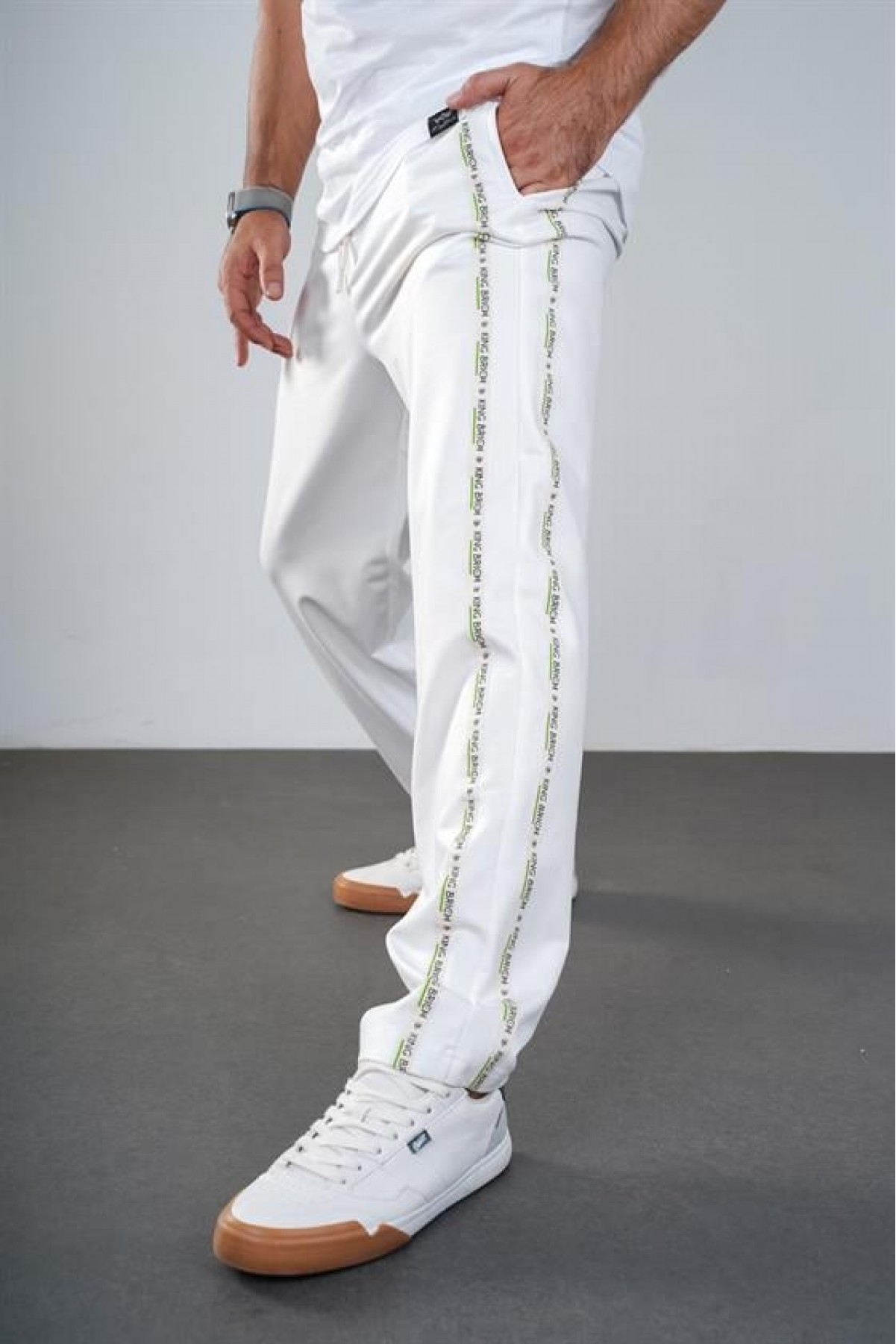 Kingbrich Beli Lastikli Yanları Biyeli Cepli Alt Eşofman S