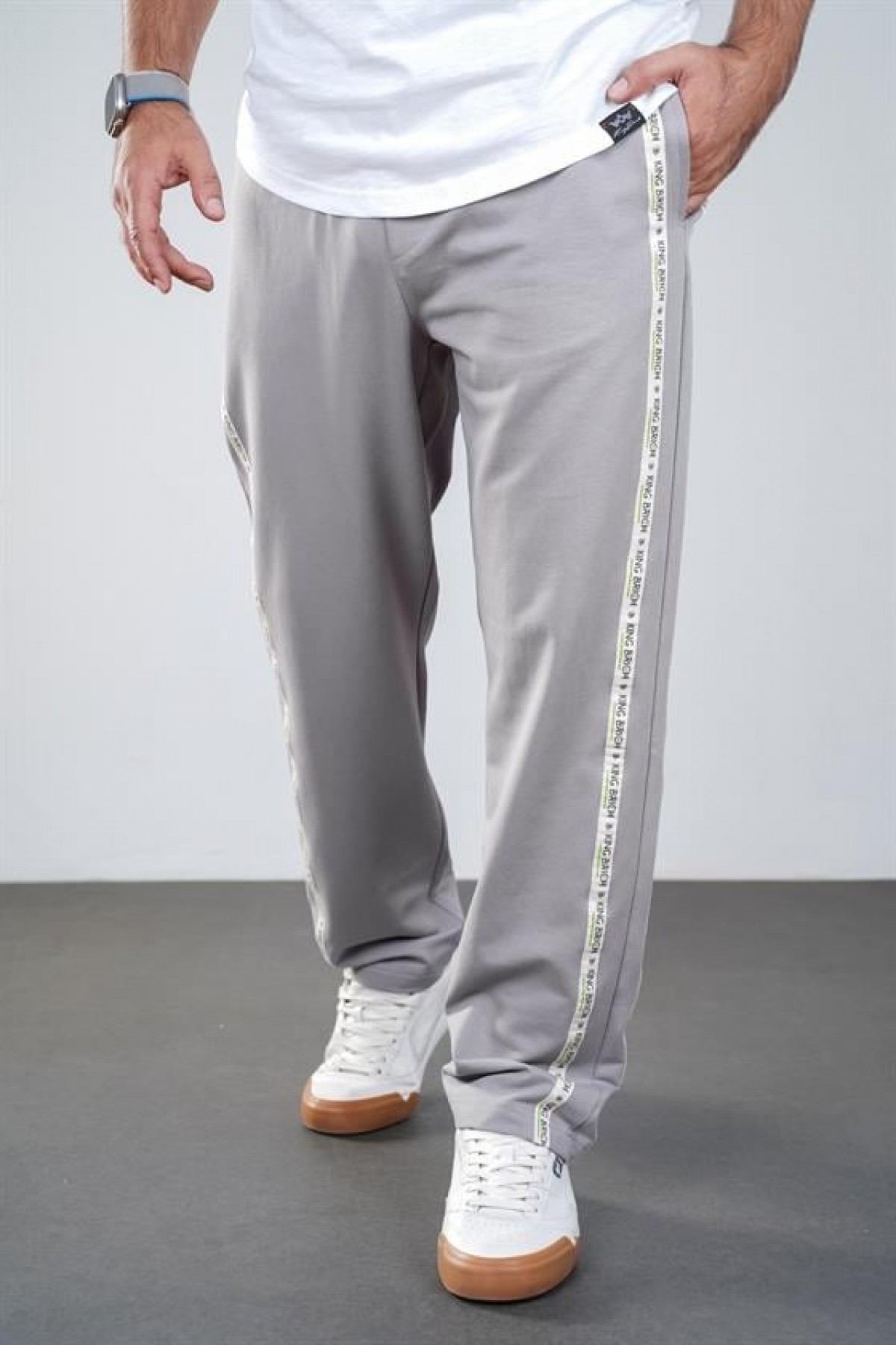 Kingbrich Beli Lastikli Yanları Biyeli Cepli Alt Eşofman S