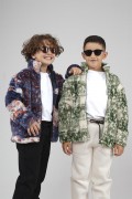 Kingbrich Kids Dik Yaka Fermuarlı Desenli Çocuk Polar 7/8 YAŞ