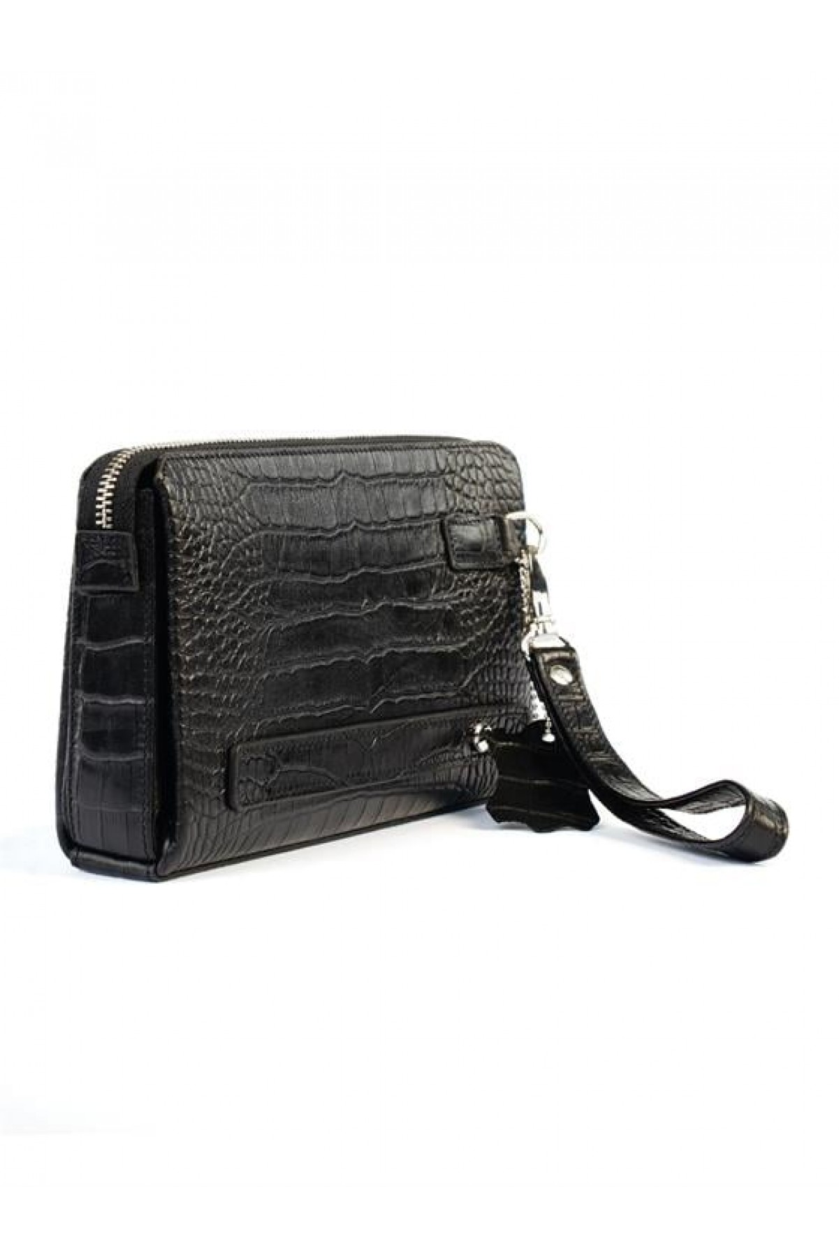 Kingbrich Logolu Hakiki Deri Kaplamalı Unisex El Çantası Tek Ebat