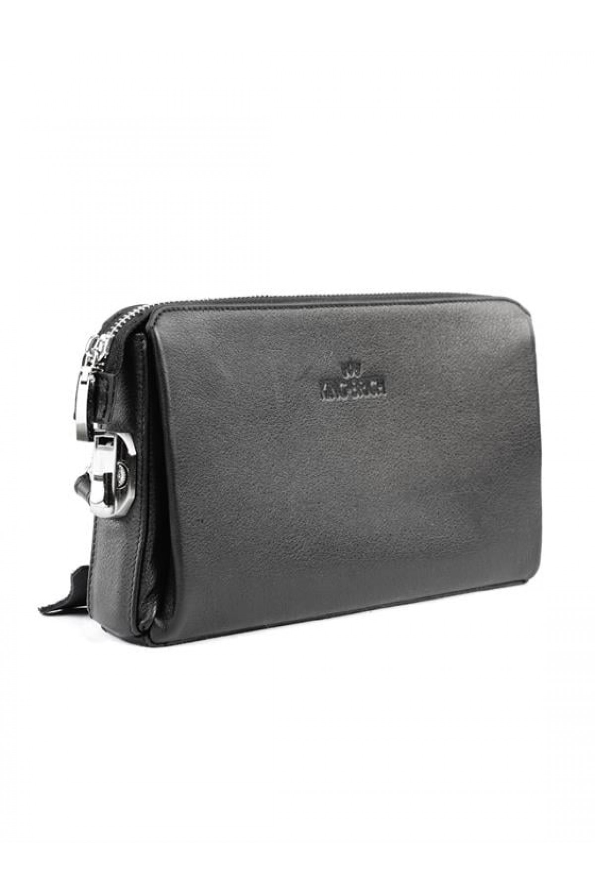 Kingbrich Logolu Hakiki Deri Kaplamalı Unisex El Çantası Tek Ebat