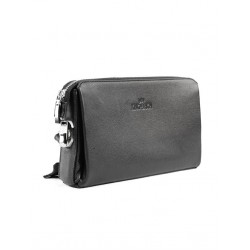 Kingbrich Logolu Hakiki Deri Kaplamalı Unisex El Çantası Tek Ebat