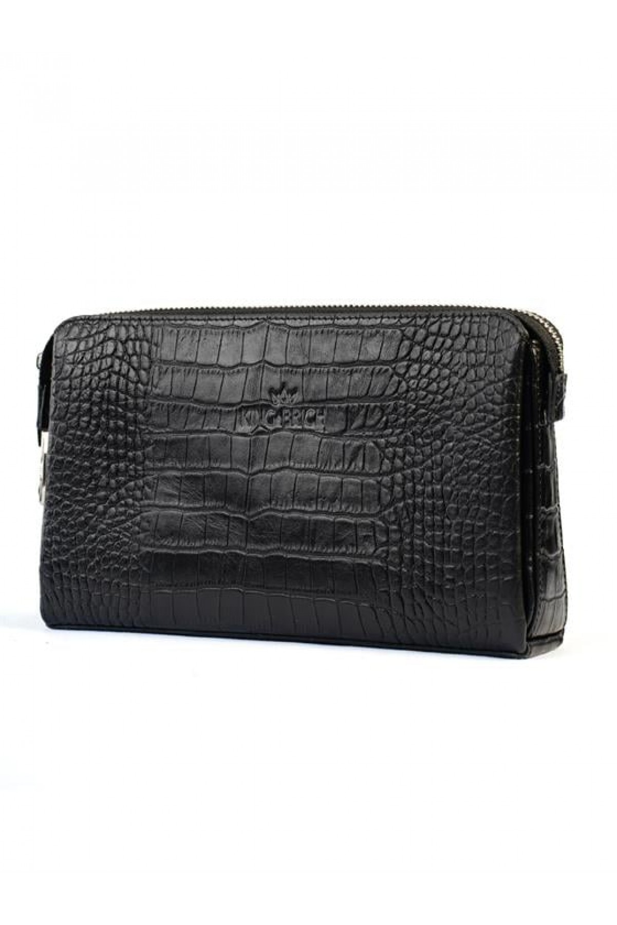 Kingbrich Logolu Hakiki Deri Kaplamalı Unisex El Çantası Tek Ebat