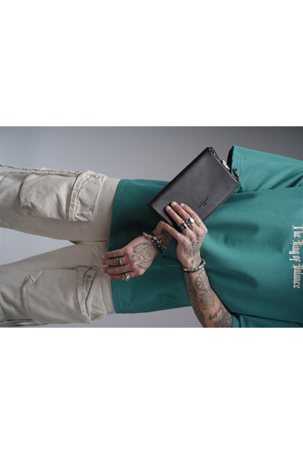 Kingbrich Logolu Hakiki Deri Kaplamalı Unisex El Çantası Tek Ebat