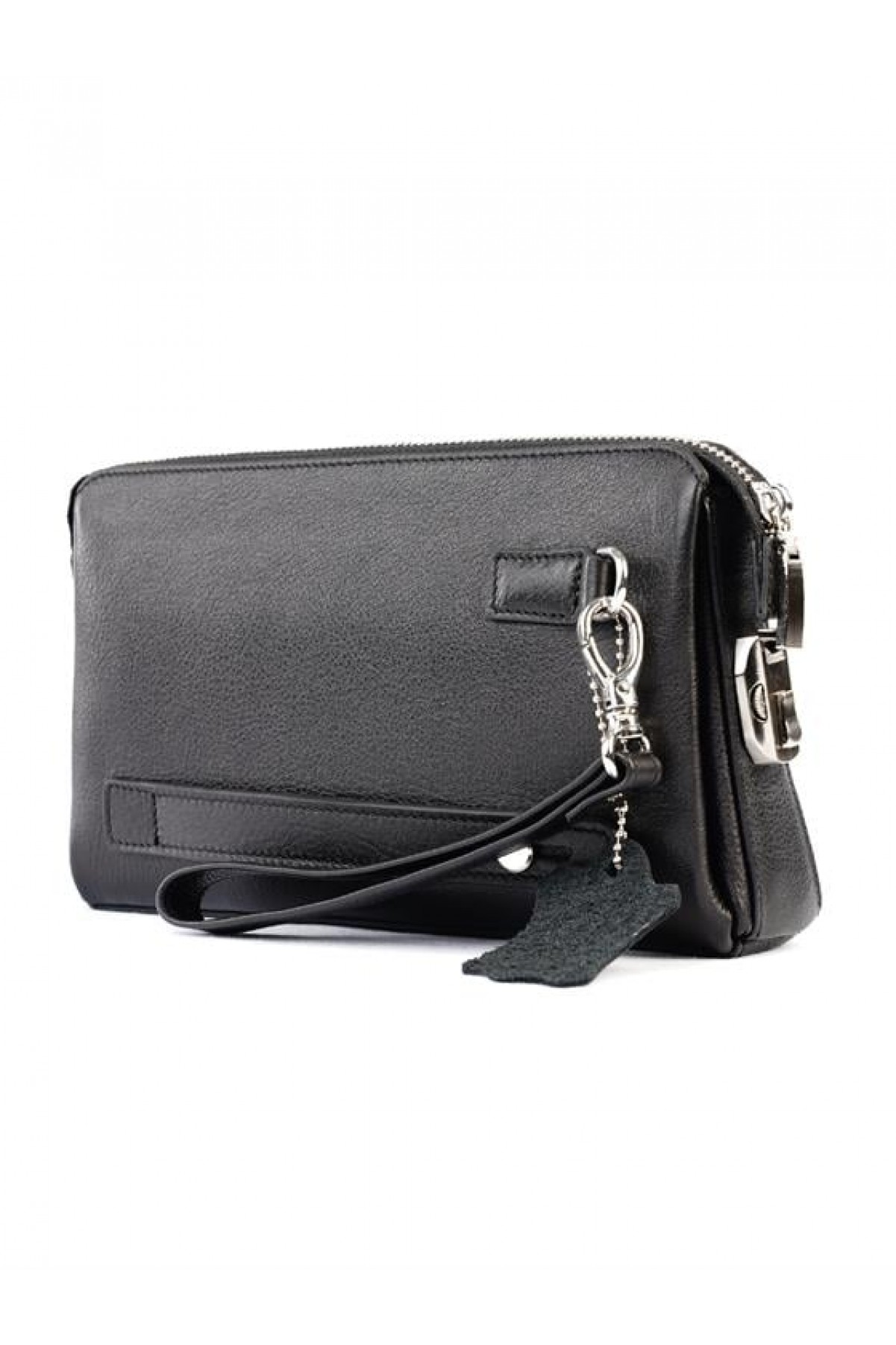 Kingbrich Logolu Hakiki Deri Kaplamalı Unisex El Çantası Tek Ebat