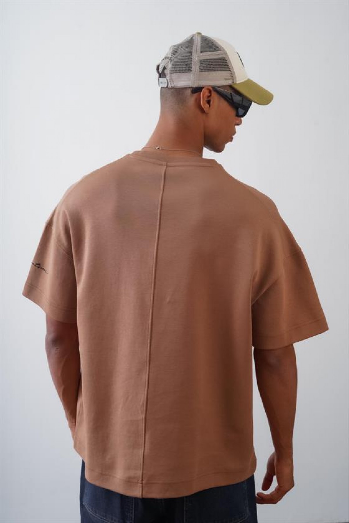 Kingbrich Önü Enjeksiyon Baskılı Double Face Oversize Kalıp Unısex Tişört S