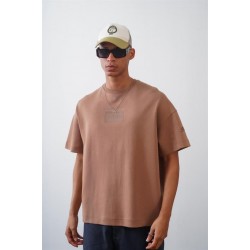 Kingbrich Önü Enjeksiyon Baskılı Double Face Oversize Kalıp Unısex Tişört S