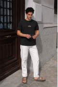 Kingbrich Pablo Escobar Baskılı Slim Fit Kalıp Erkek Tshirt S