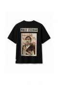 Kingbrich Pablo Escobar Baskılı Slim Fit Kalıp Erkek Tshirt S