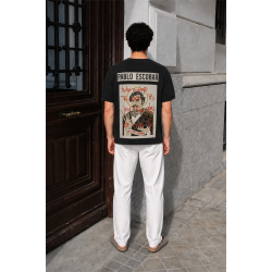Kingbrich Pablo Escobar Baskılı Slim Fit Kalıp Erkek Tshirt S