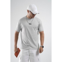 Kolu Ribanalı Regular Kalıp Erkek Düz Basic Tişört S