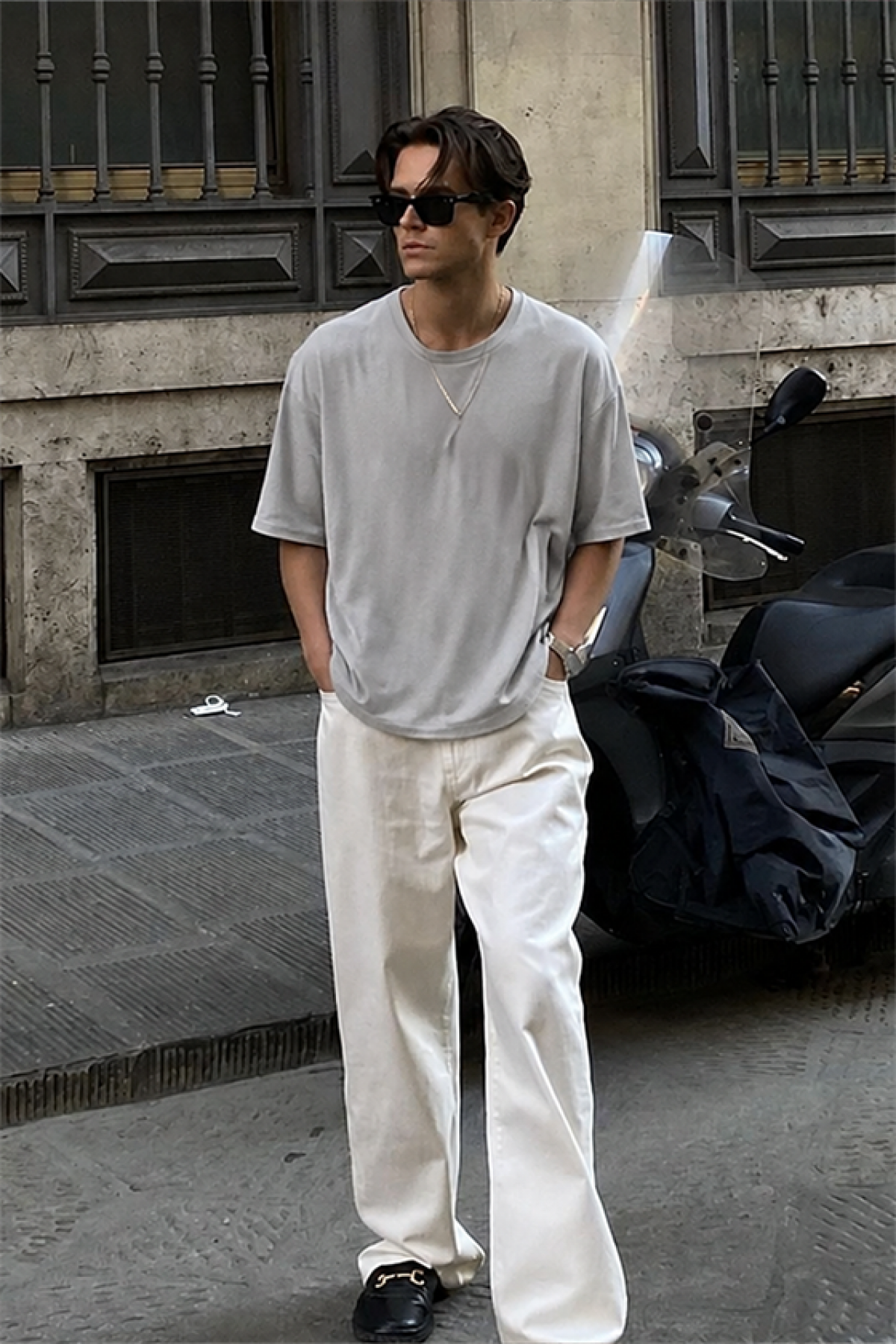 Oversize Kalıp Basic %100 Pamuklu Erkek Tişört S