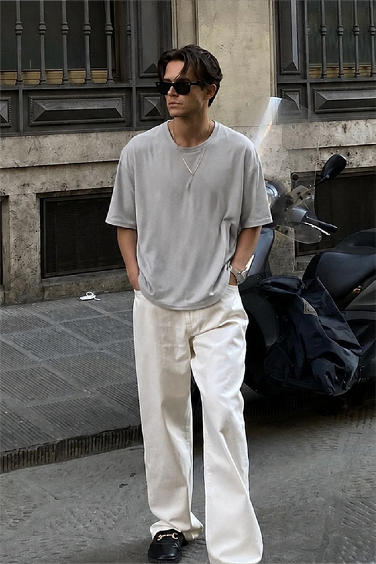 Oversize Kalıp Basic %100 Pamuklu Erkek Tişört S