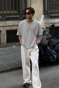Oversize Kalıp Basic %100 Pamuklu Erkek Tişört S