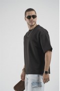 Oversize Kalıp Basic %100 Pamuklu Erkek Tişört S