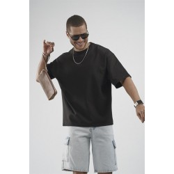 Oversize Kalıp Basic %100 Pamuklu Erkek Tişört S