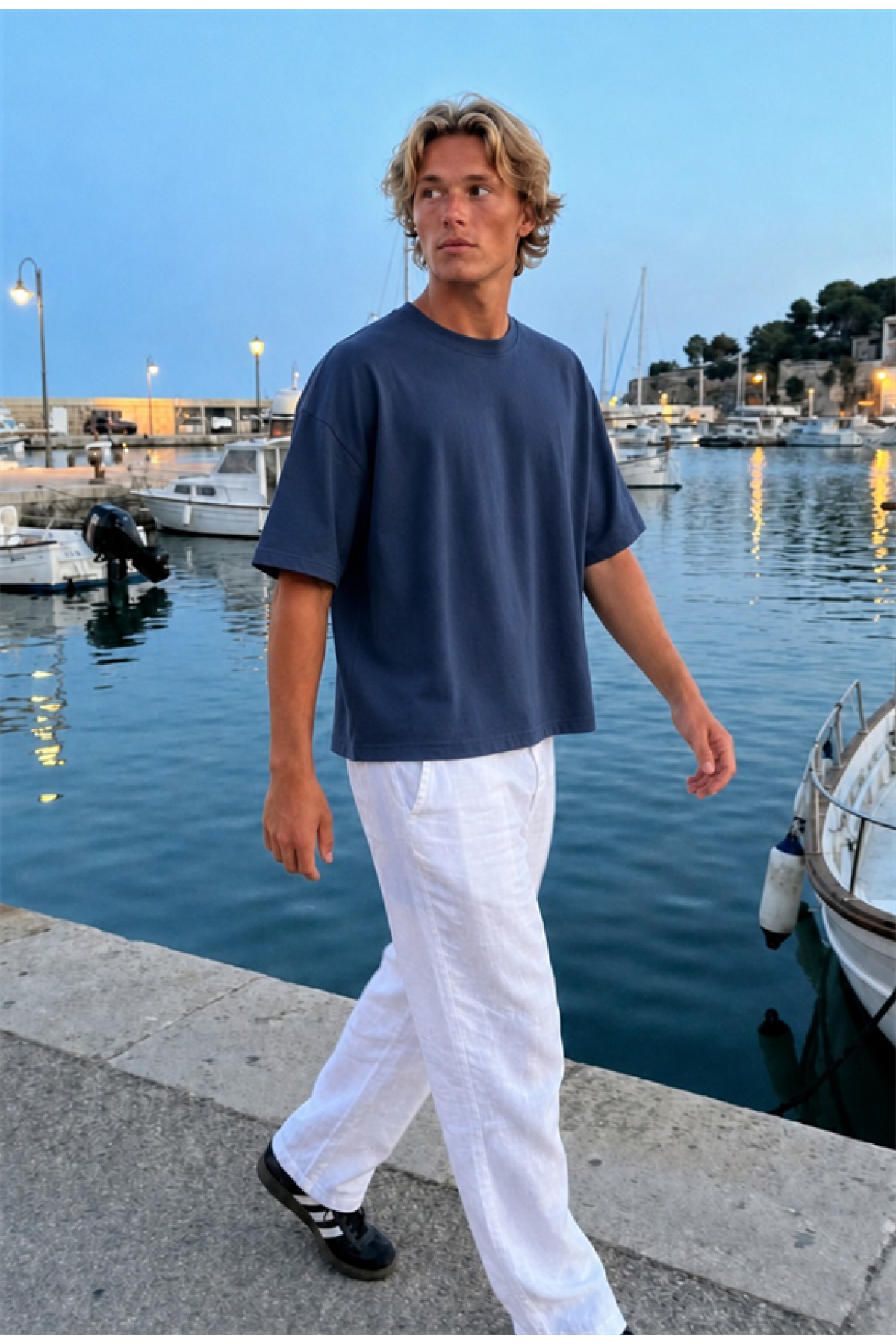 Oversize Kalıp Basic %100 Pamuklu Erkek Tişört S