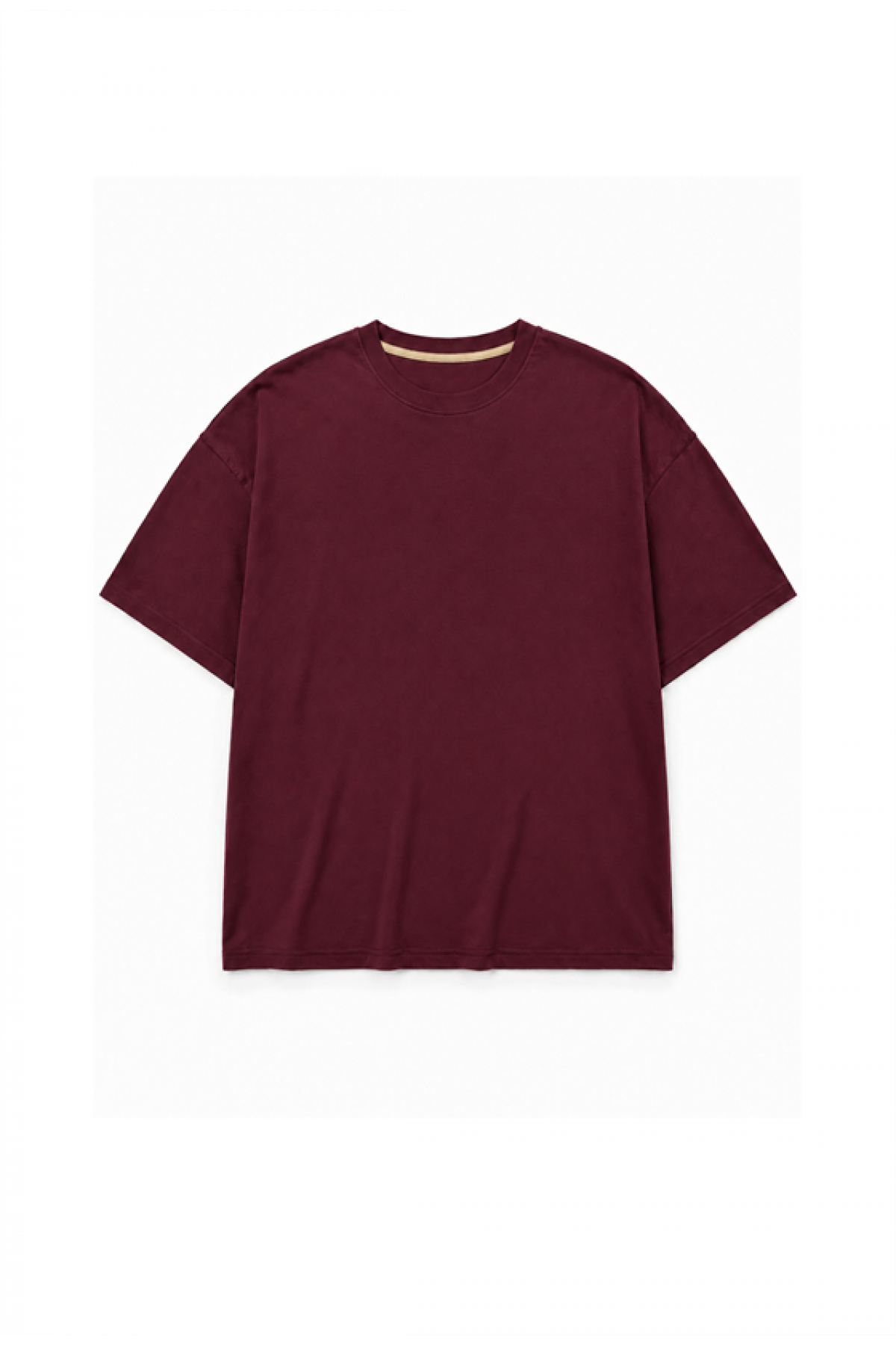 Oversize Kalıp Basic %100 Pamuklu Erkek Tişört S