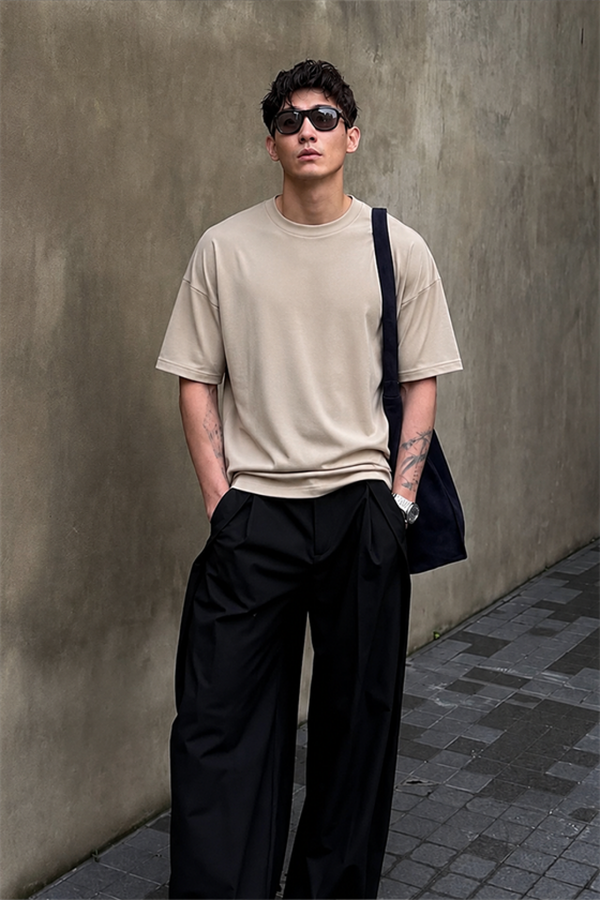 Oversize Kalıp Basic %100 Pamuklu Erkek Tişört S
