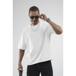 Oversize Kalıp Basic %100 Pamuklu Erkek Tişört S