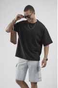 Oversize Kalıp Basic %100 Pamuklu Erkek Tişört S