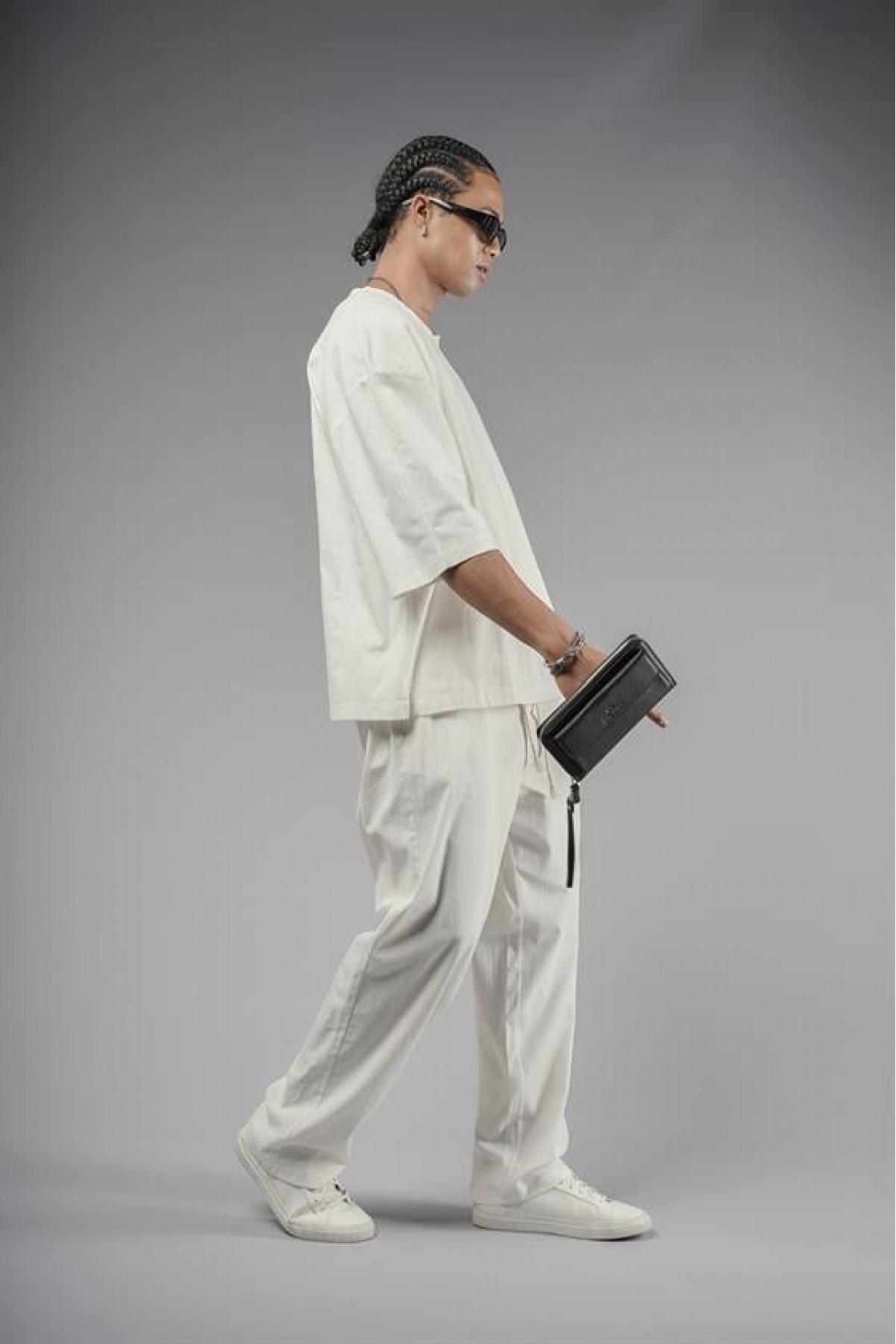 Oversize Kalıp Keten Alt Üst Takım S