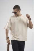 Oversize Kalıp Likralı Basic Tişört S