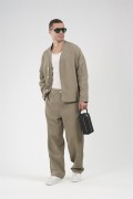 Oversize Kalıp Müslin Erkek Kimono Takım S
