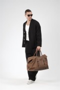 Oversize Kalıp Müslin Erkek Kimono Takım S