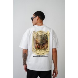 Oversize Kalıp Osmanlı Çarşı Baskılı Unisex Tişört S