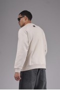 Oversize Kalıp Reglan Kol Nakış Detaylı Sweatshirt S