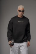 Oversize Kalıp UNEFFECTED Baskılı Sweatshirt S