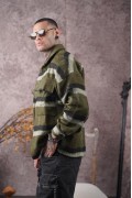 Oversize Kalıp Unisex Cepli Kaşe Oduncu Gömlek S