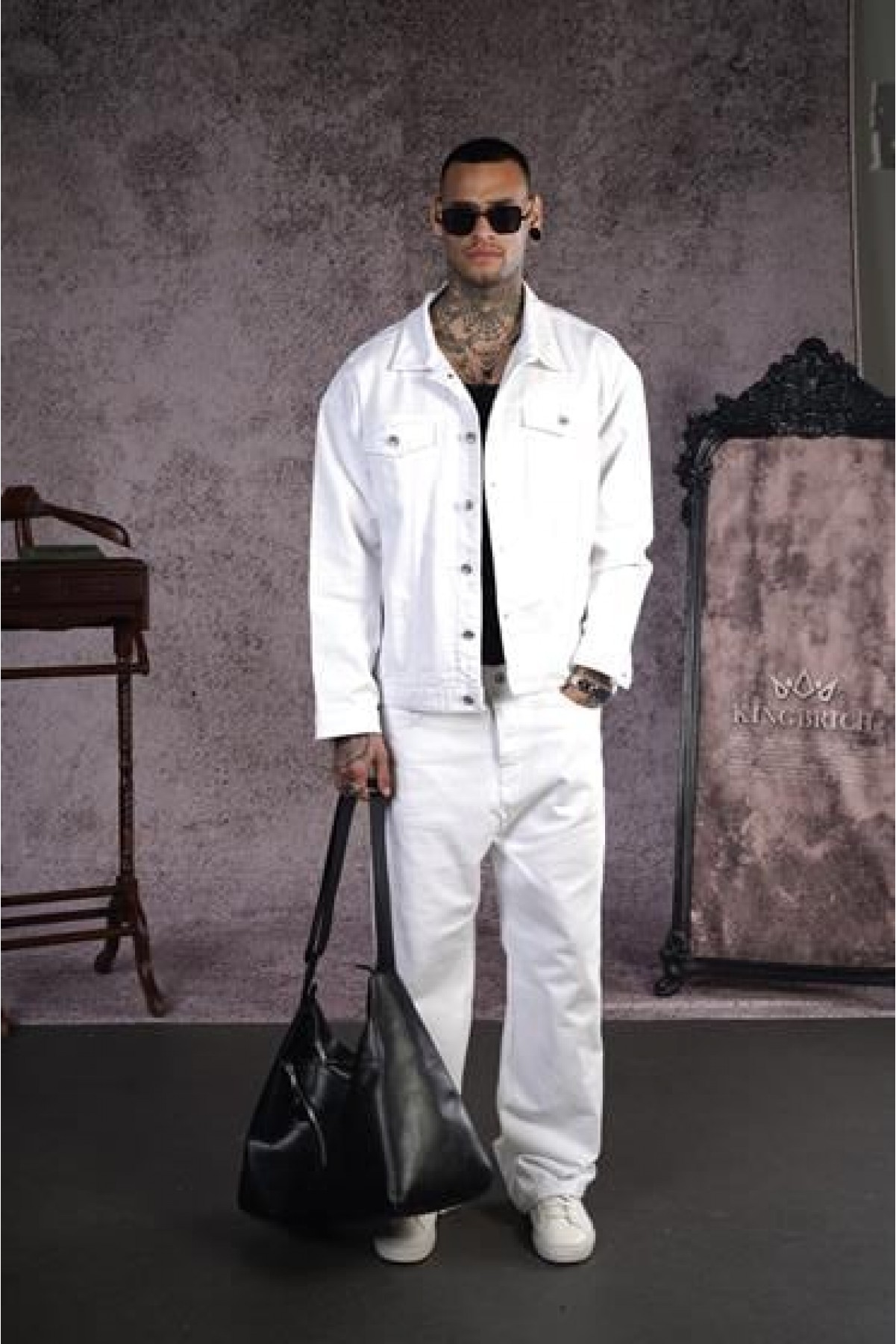 Oversize Kalıp Unisex Kot Ceket S