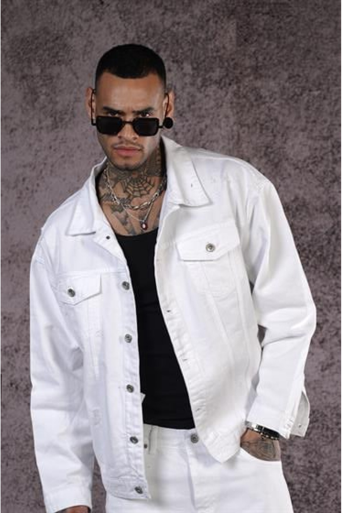 Oversize Kalıp Unisex Kot Ceket S