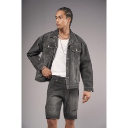 Oversize Kalıp Unisex Kot Ceket S