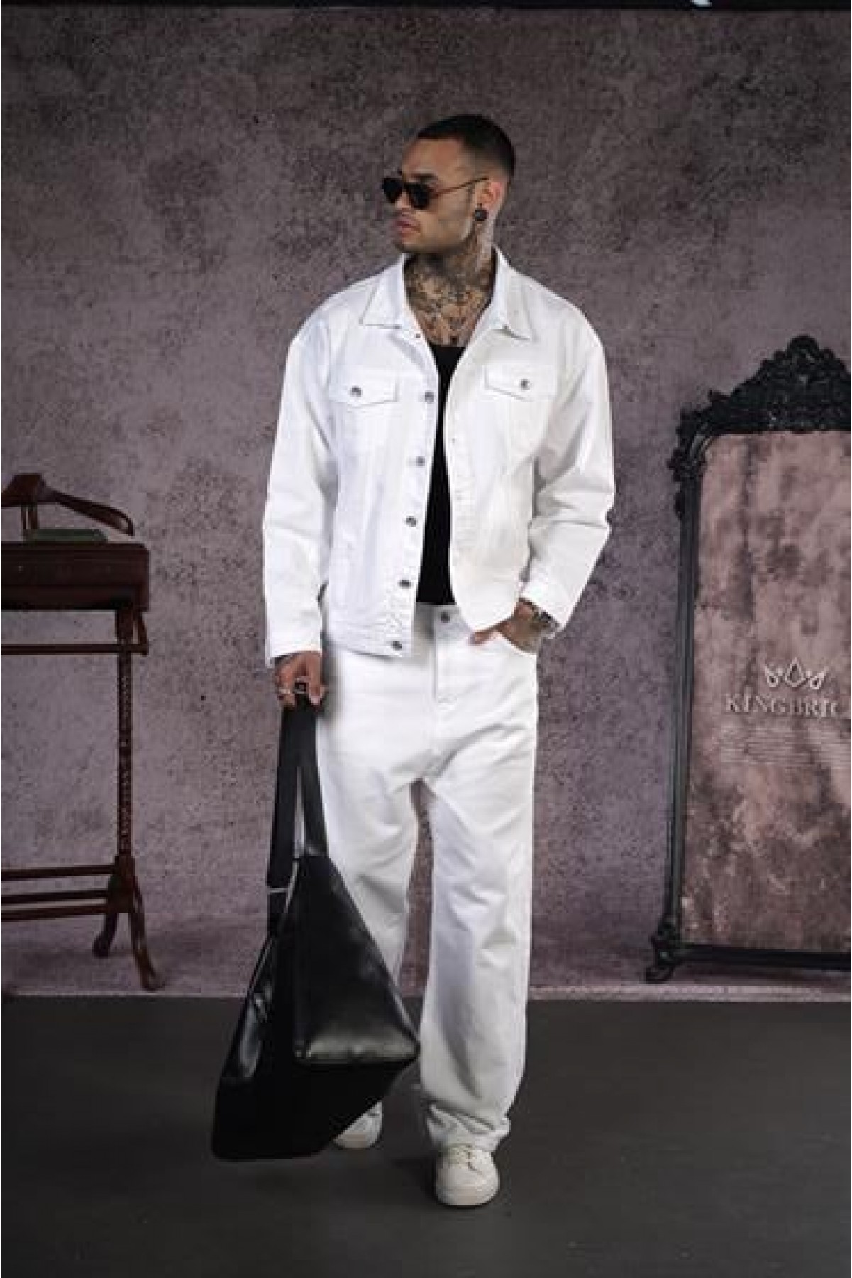 Oversize Kalıp Unisex Kot Ceket S