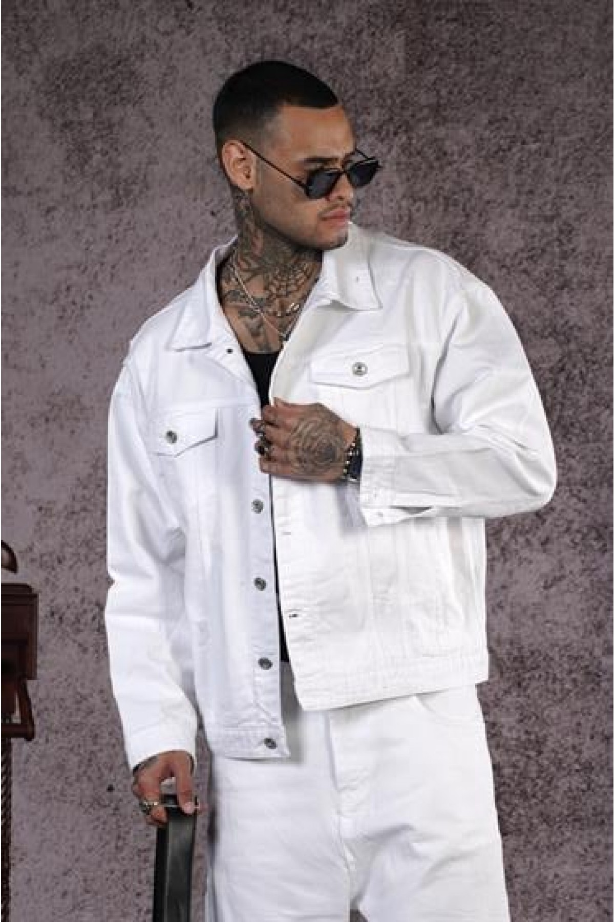 Oversize Kalıp Unisex Kot Ceket S