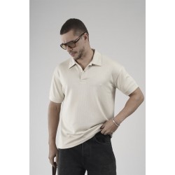 Polo Yaka Çizgi Detaylı Regular Kalıp Erkek Tişört S