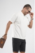 Polo Yaka Çizgi Detaylı Regular Kalıp Erkek Tişört S