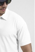 Polo Yaka Regular Kalıp Çizgili Erkek Basıc Tişört S