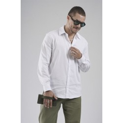 Regular Fit Kalıp Esnek %100 Pamuklu Erkek Düz Gömlek S