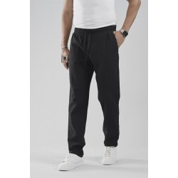 Regular Kalıp Beli Lastikli Pamuk Keten Pantolon S