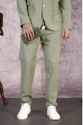 Regular Kalıp Blazer Keten Alt Üst Takım S
