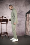 Regular Kalıp Blazer Keten Alt Üst Takım S