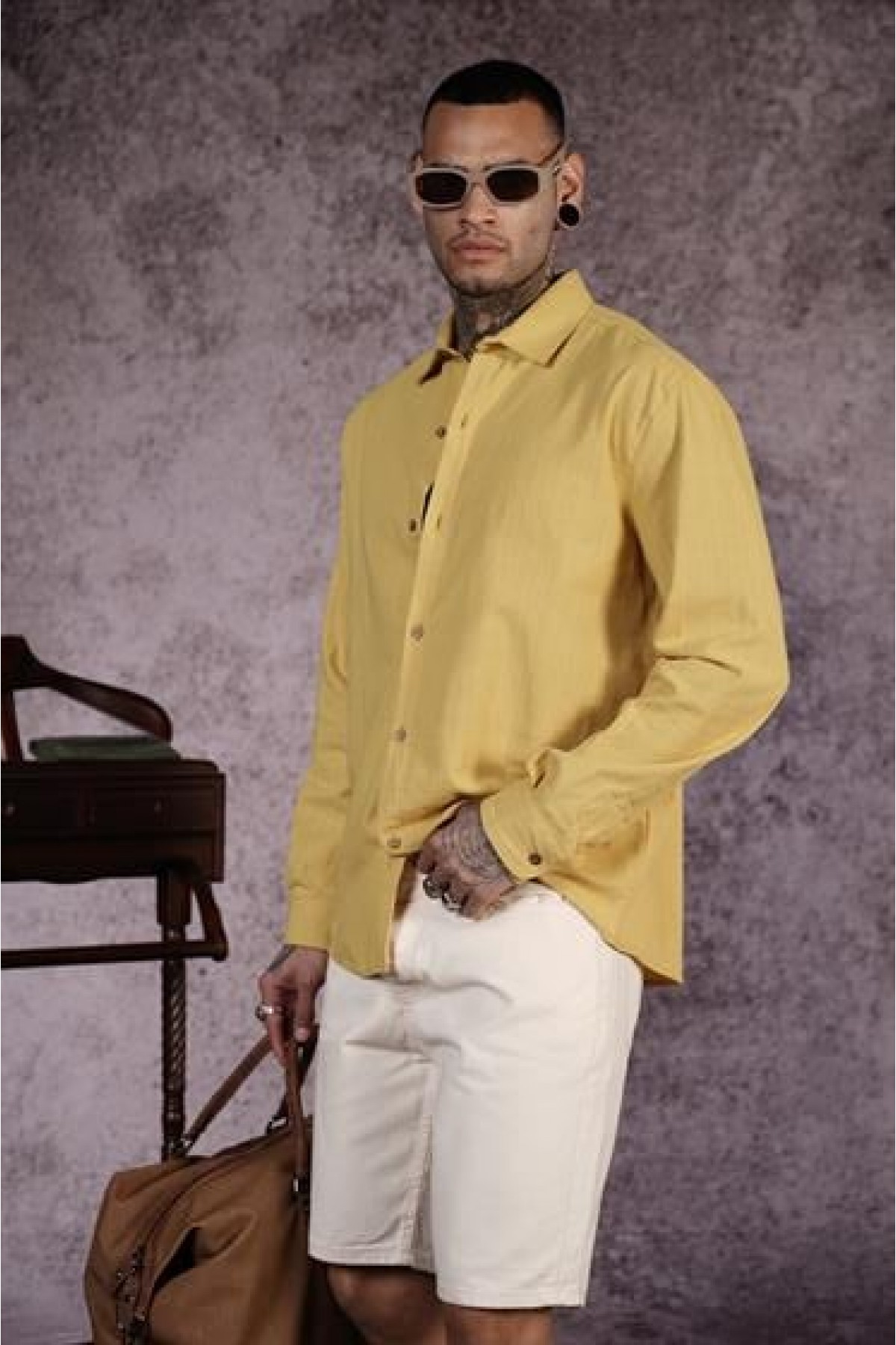 Regular Kalıp Cepli Erkek Kot Şort 29